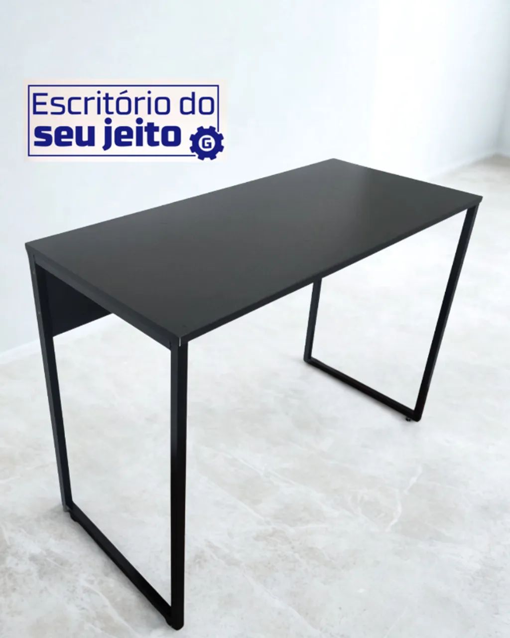 Escrivaninha Industrial 1m NOVA Mesa de Escritório Multiuso para Notebook Computador Birô - Foto 2