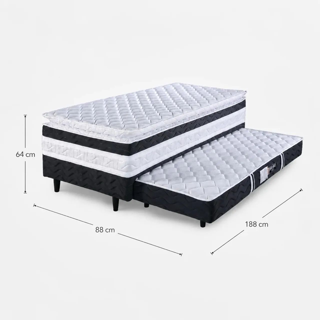 Cama box com auxiliar design  - Foto 2