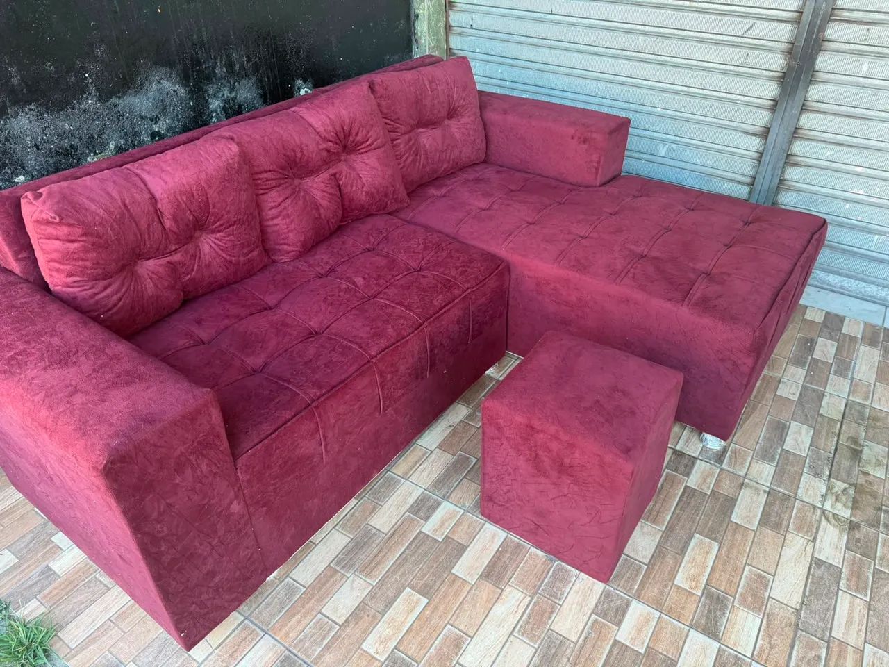 Sofá de canto Chaise 3 lugares pronta entrega 750$ - Foto 3