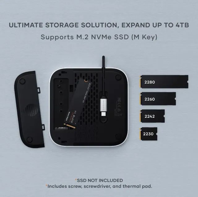 Mac Mini M4 16Gb RAM 256GB + HUB Baseus + SSD M2 1TB