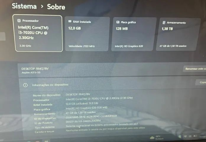 Notebook Acer Aspire  - Foto 2