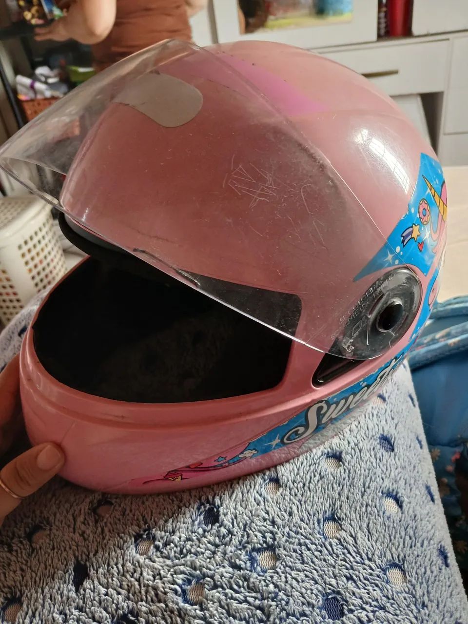 Capacete infantil feminino