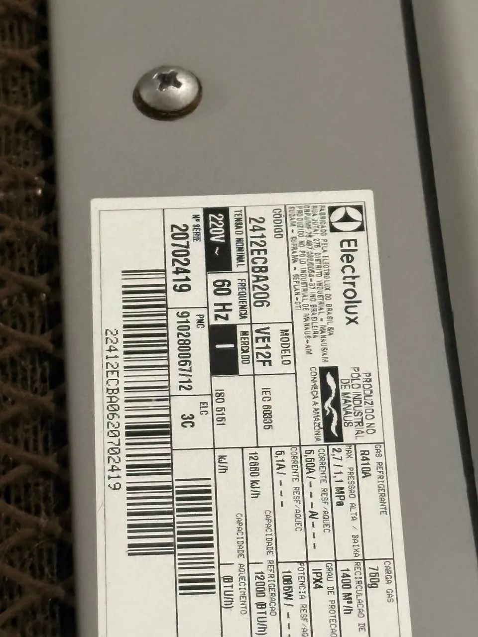 Ar condicionado split conventional 12mil BTU