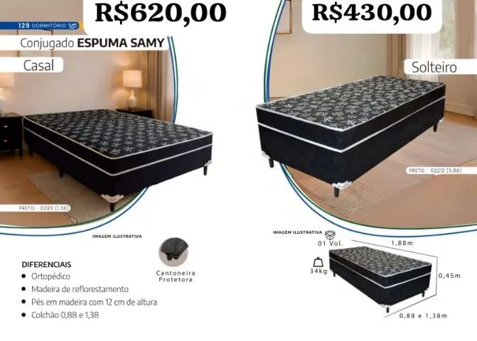 Camas casal ou solteiro