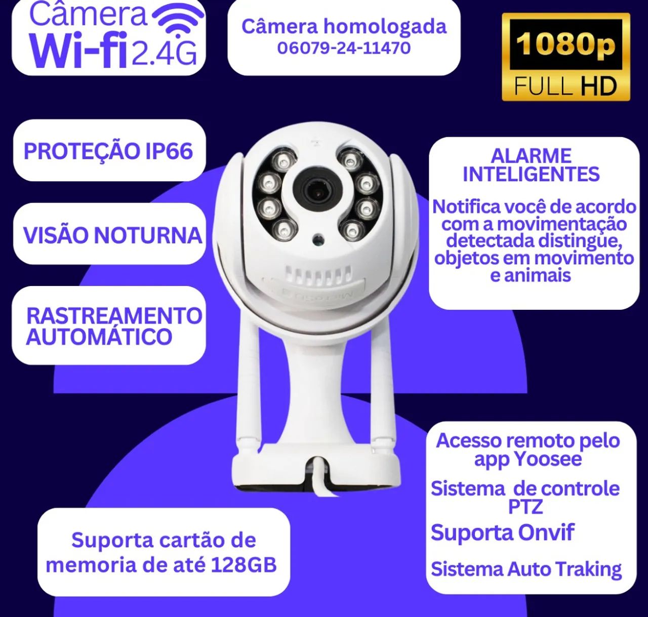 Câmera Wifi Full Hd (entrega gratis) - Foto 3