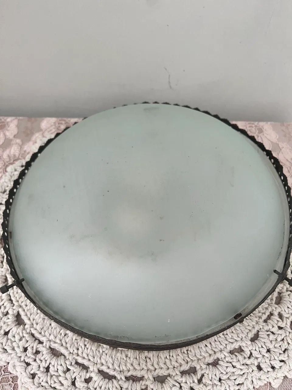 Lustre teto antigo 30cm - Foto 5