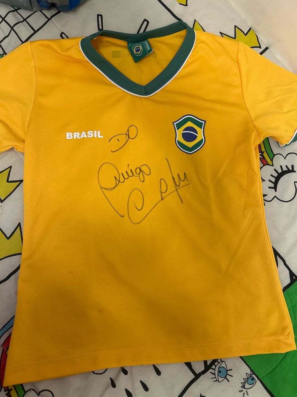 Camisa autografada pelo Cafu 
