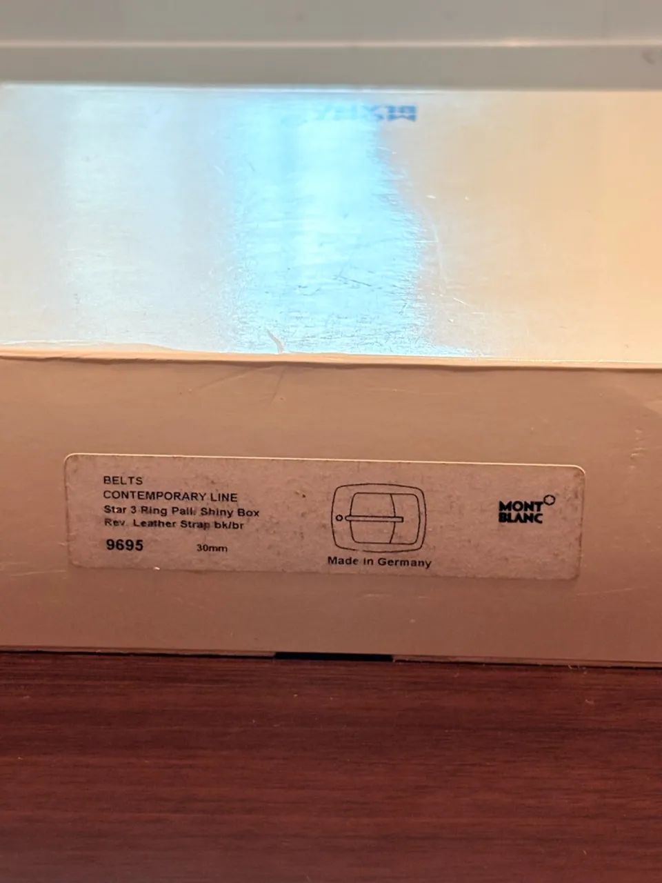 Cinto Montblanc Original em Couro - Completo com Caixa - Foto 3