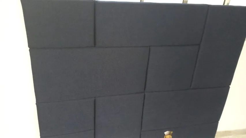 Cabeceira Estofada Azul Escuro 1,70 x 1,10m