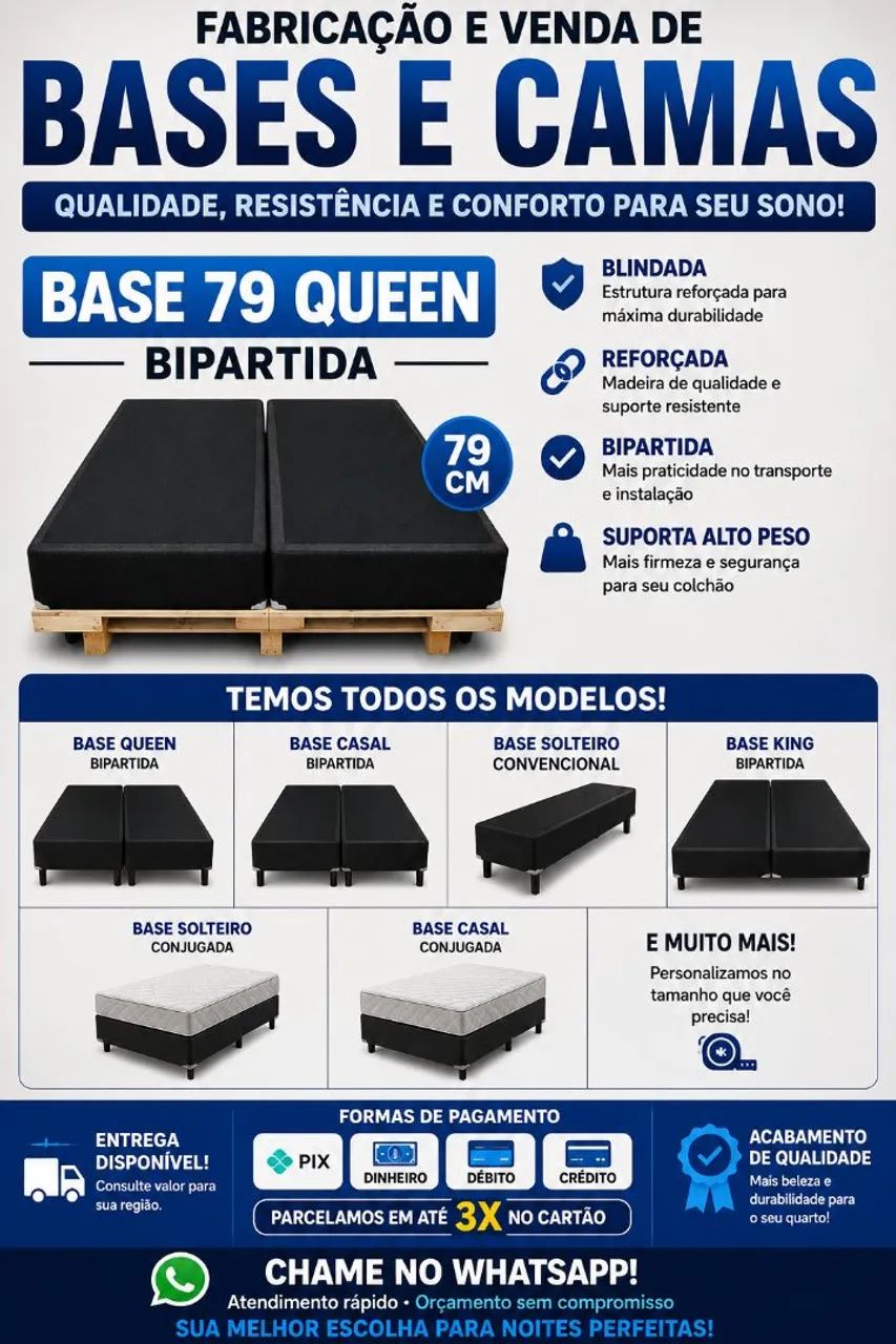 Venda de bases e camas conjugadas!! Vem garantir a sua