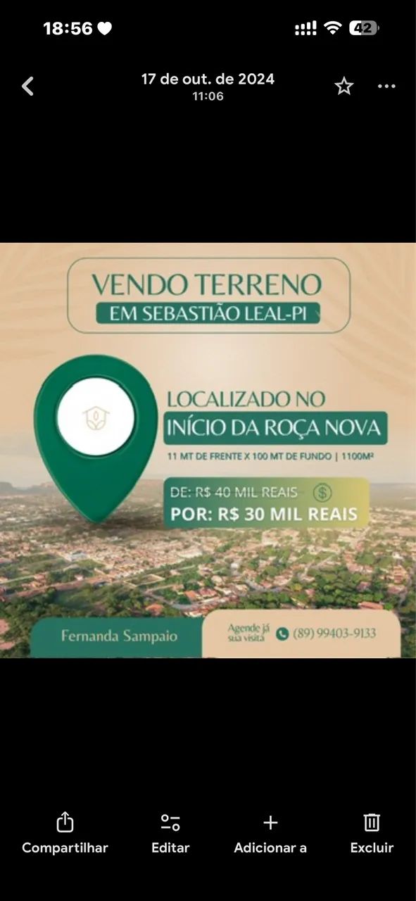Vendo terreno 