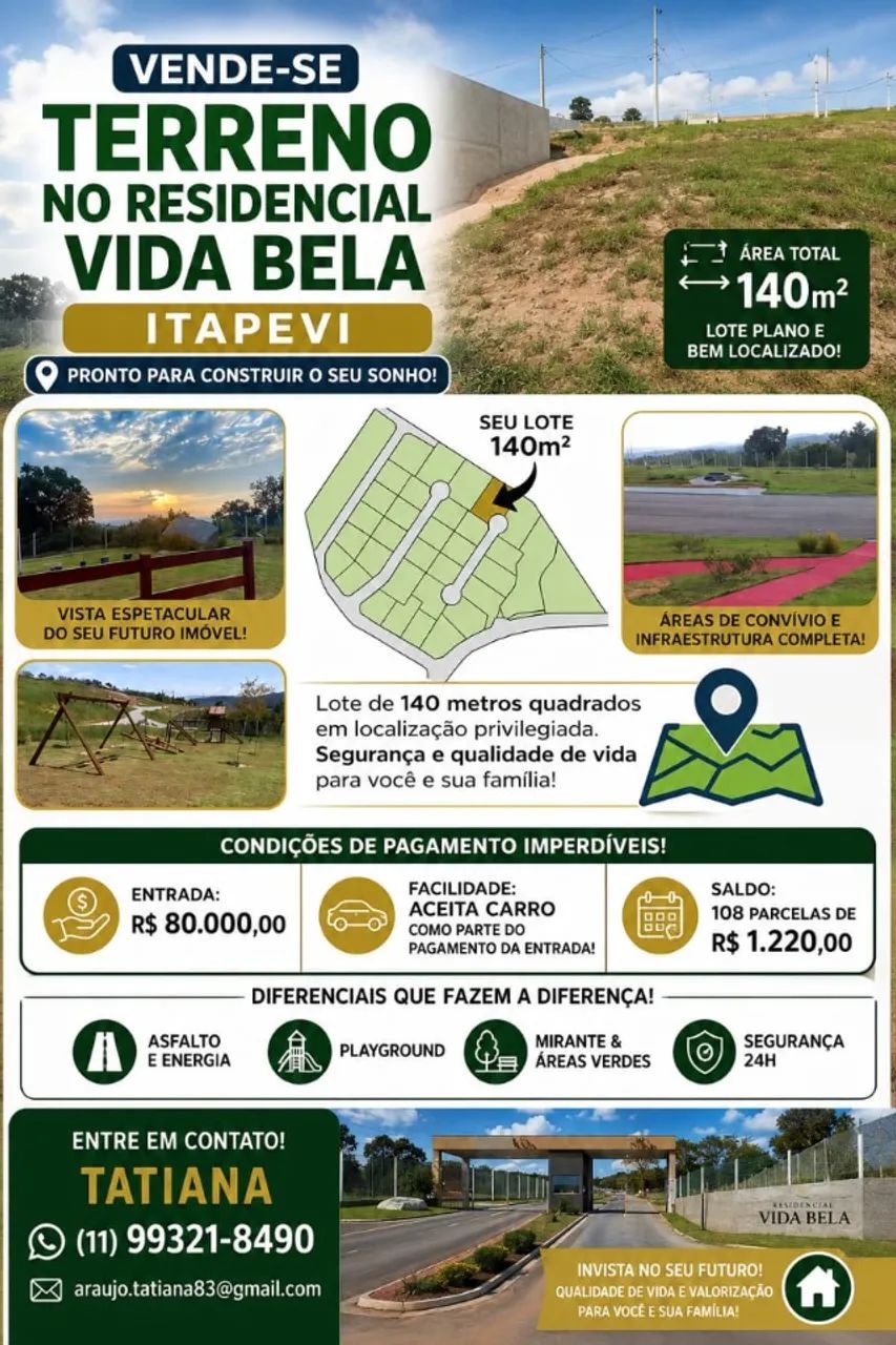 Terreno de 140m2