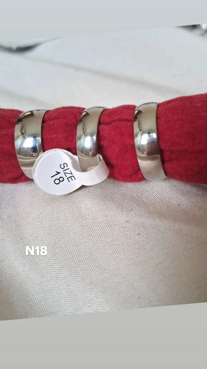 20 aneis de aço inox tipo aliança  - Foto 4