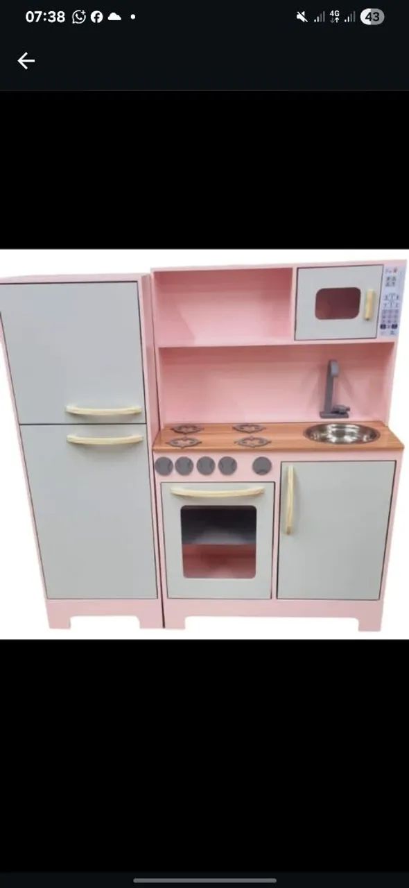Conjunto cozinha e geladeira infantil  - Foto 2