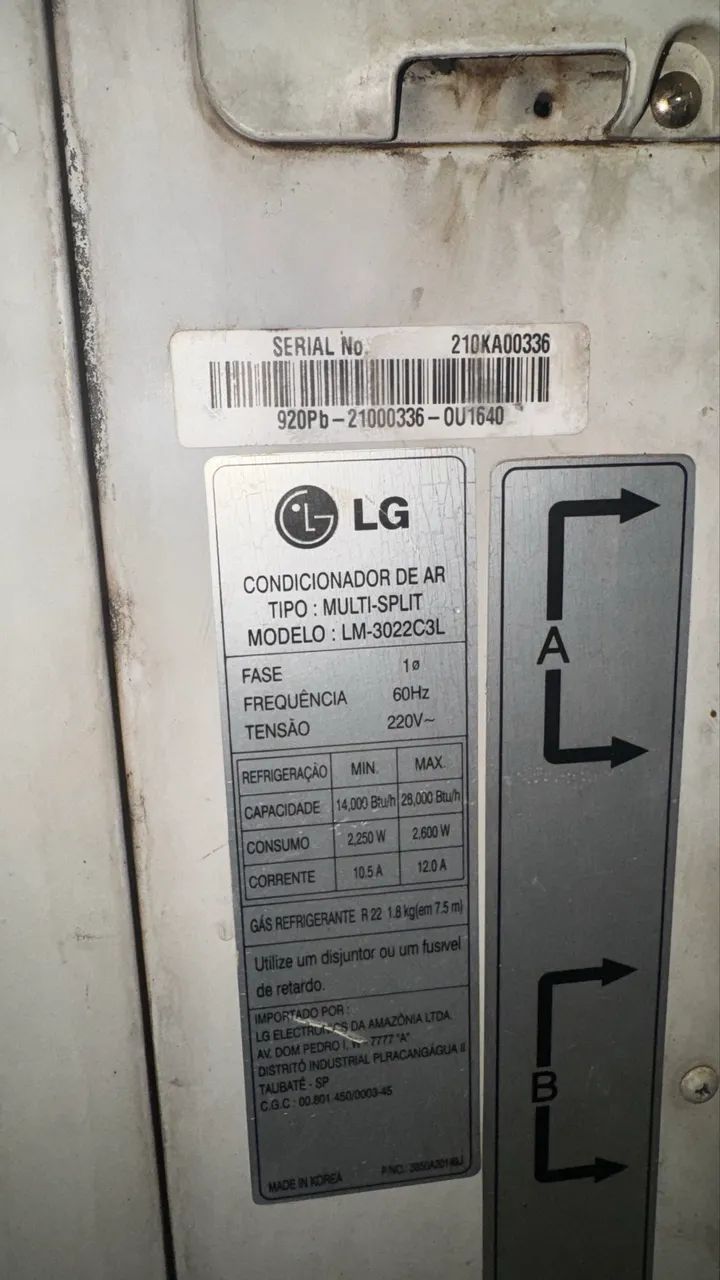 Condensadora LG Multi Split 3 Ambientes - 28.000 BTUs - Foto 2
