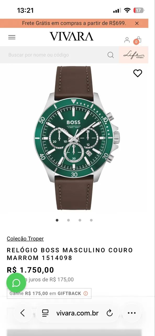 Relógio BOSS original comprado na vivara  - Foto 2