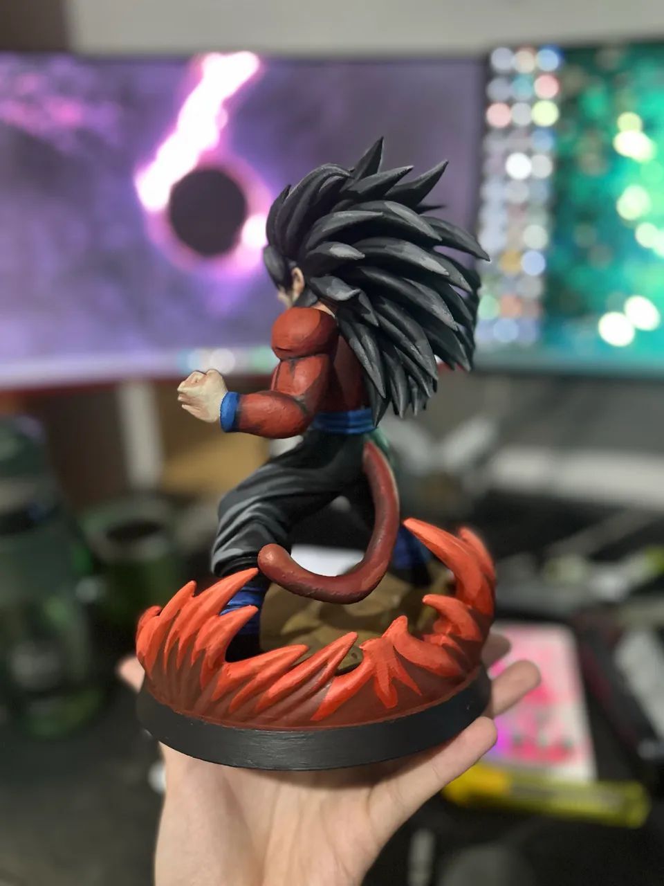 Goku ssj 4 action figure 23cm  - Foto 4