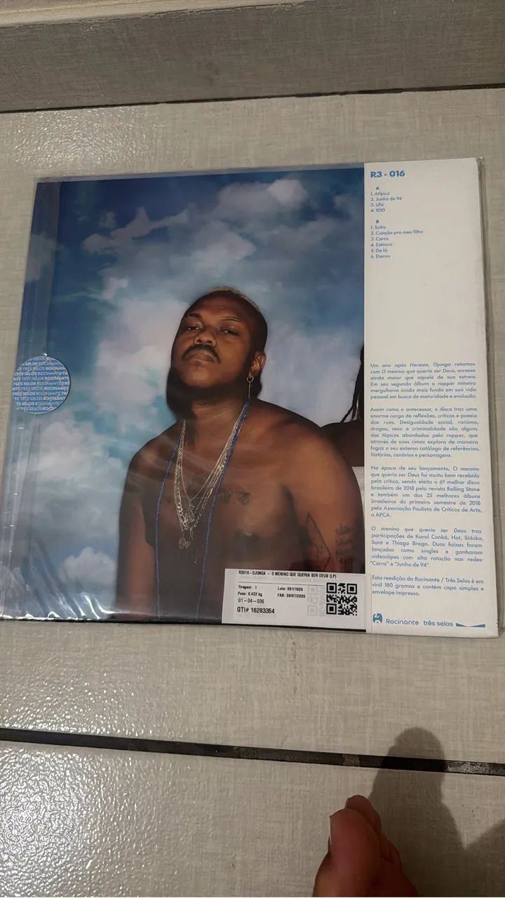 Disco de Vinil Djonga - O menino queria ser Deus  - Foto 2