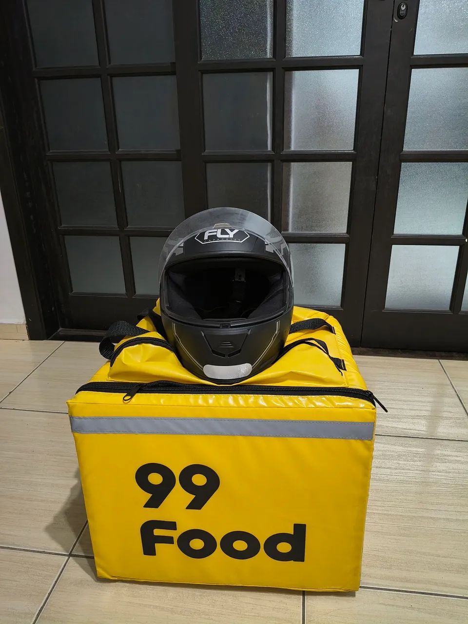 Capacete e bag