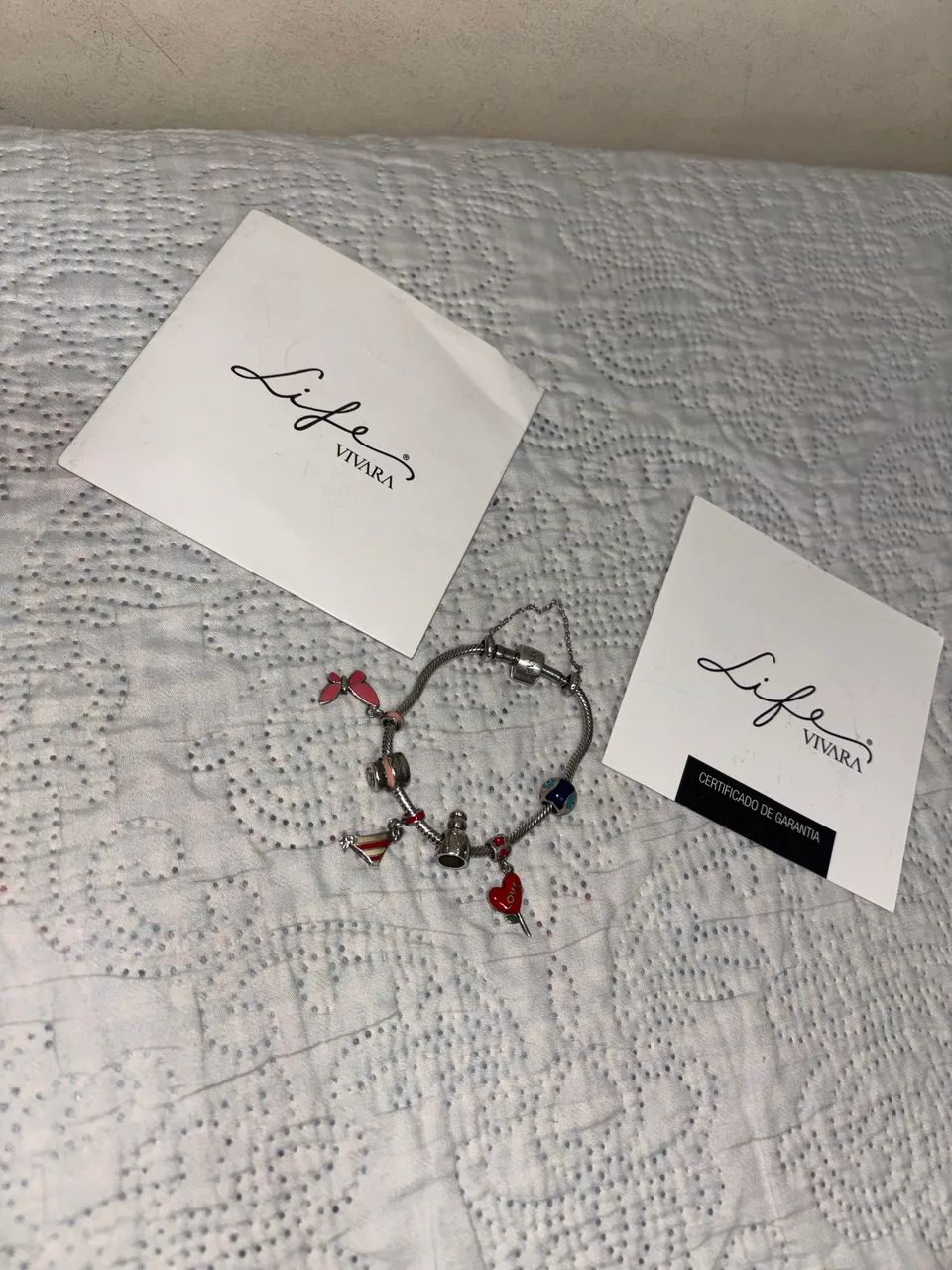 Pulseira Vivara Original com Berloques 