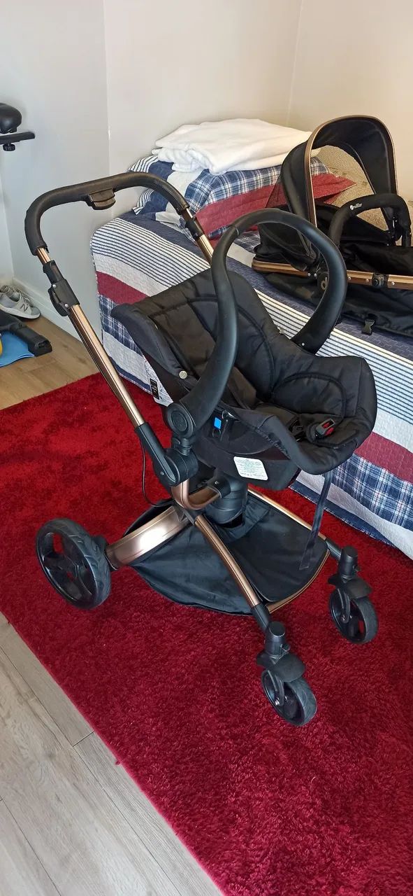 Carrinho Galzerano Vulkan + bebê conforto  - Foto 5