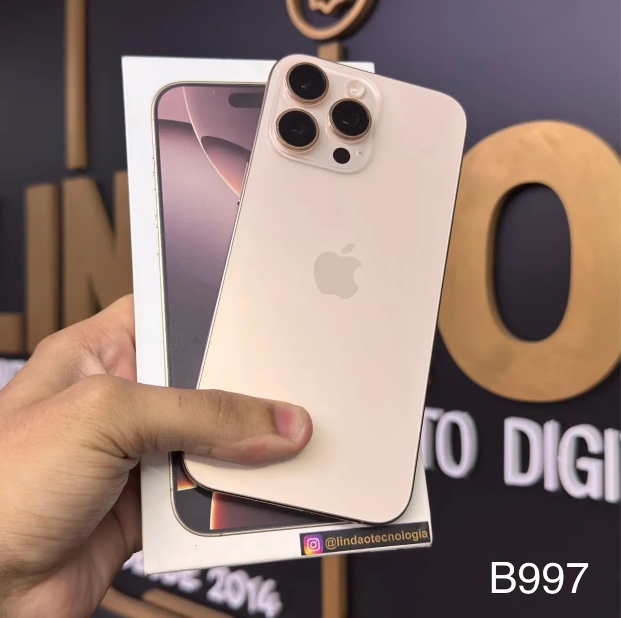 LOJA FÍSICA. IPHONE 16 PRO MAX 256GB DESERT TITANIUM | TODO