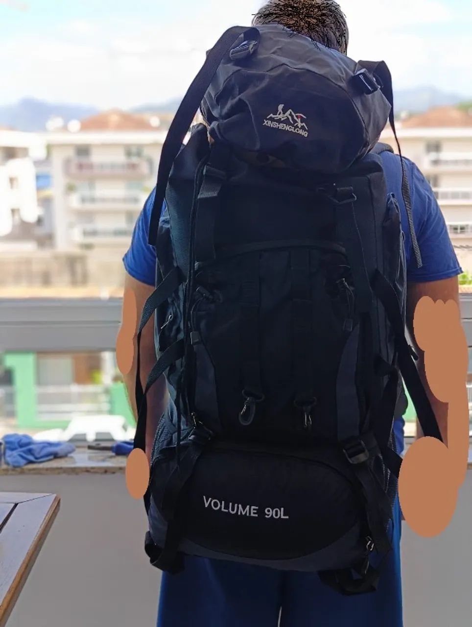 Mochila Acampamento 90 Litros com capa de chuva - Foto 2