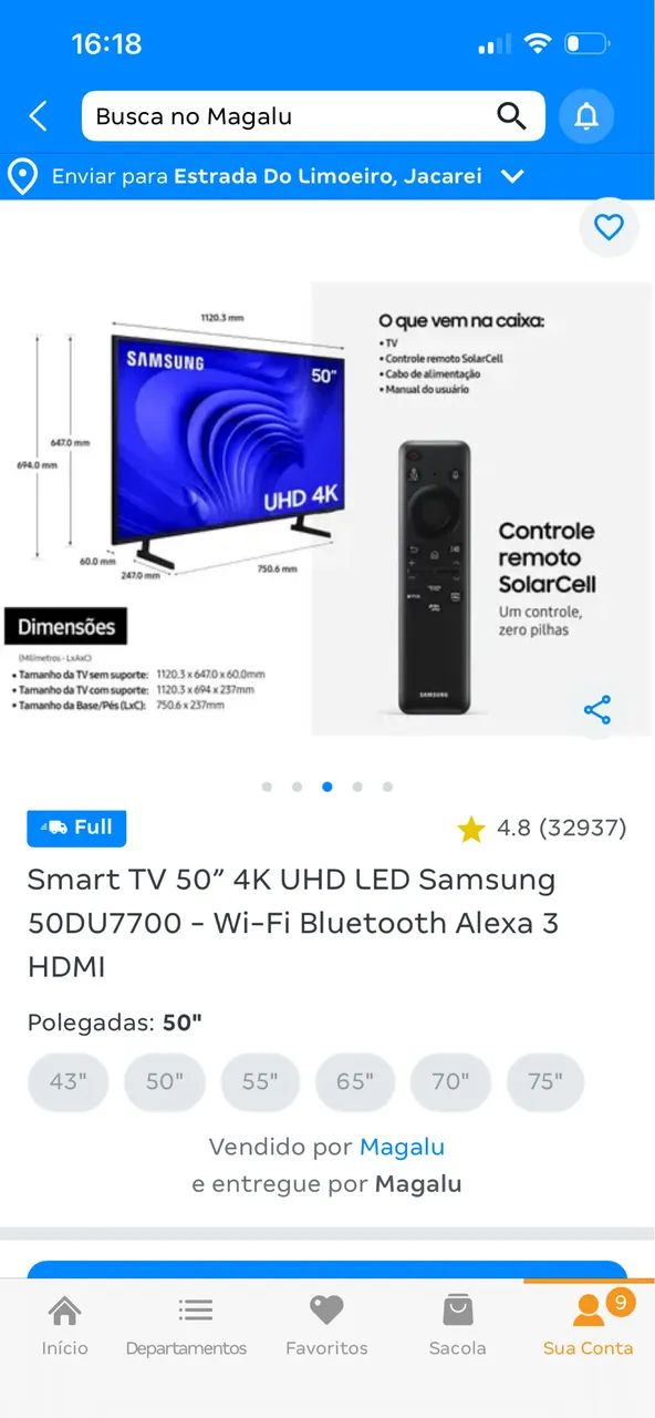 TV Samsung 50 polegadas - Foto 2