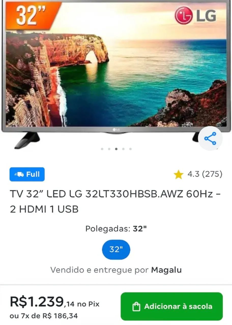 TV LG 32LF565B - Foto 4