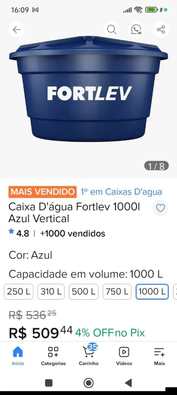 Caxa d, água 