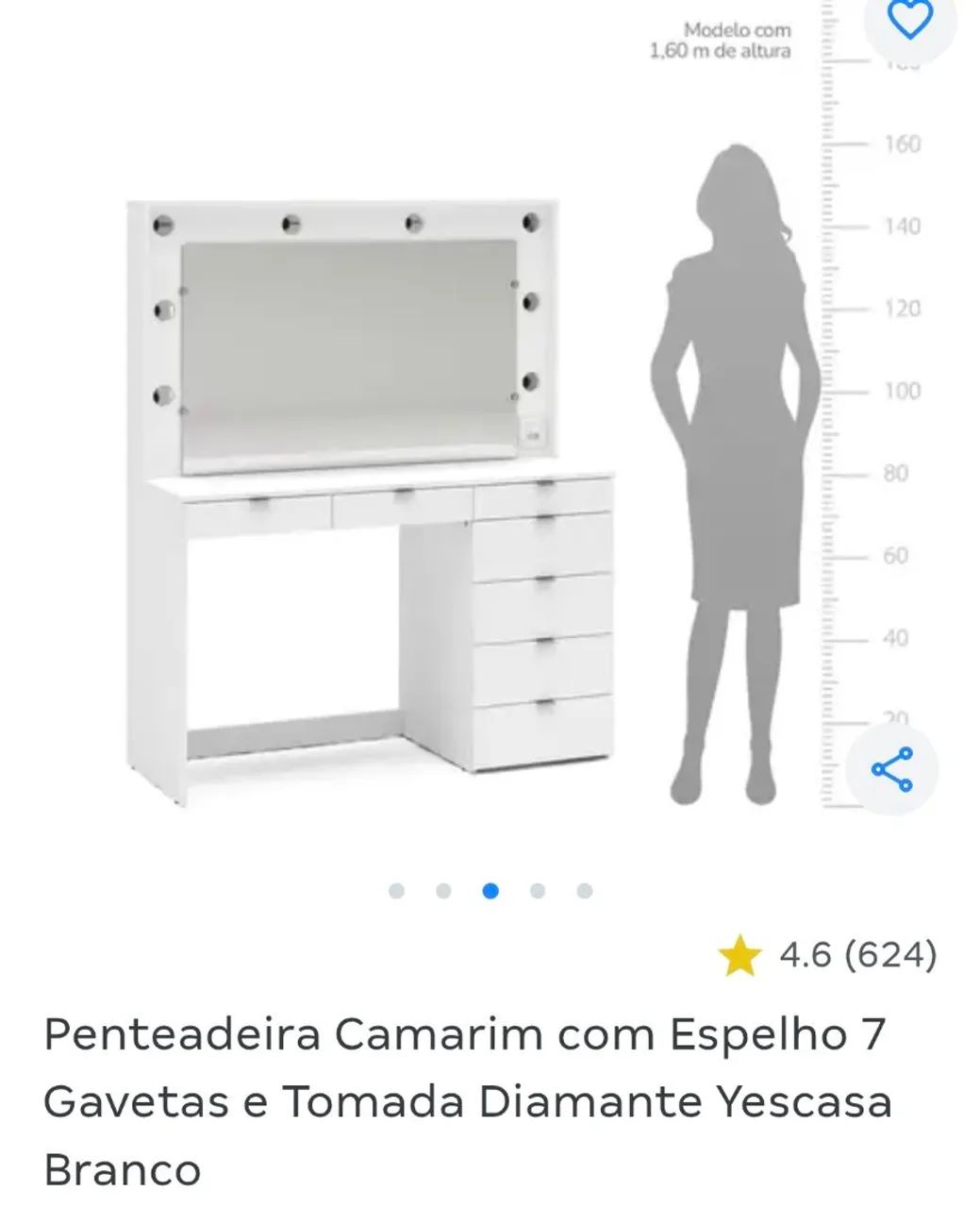 Penteadeira nova, na caixa, nunca usada. - Foto 3