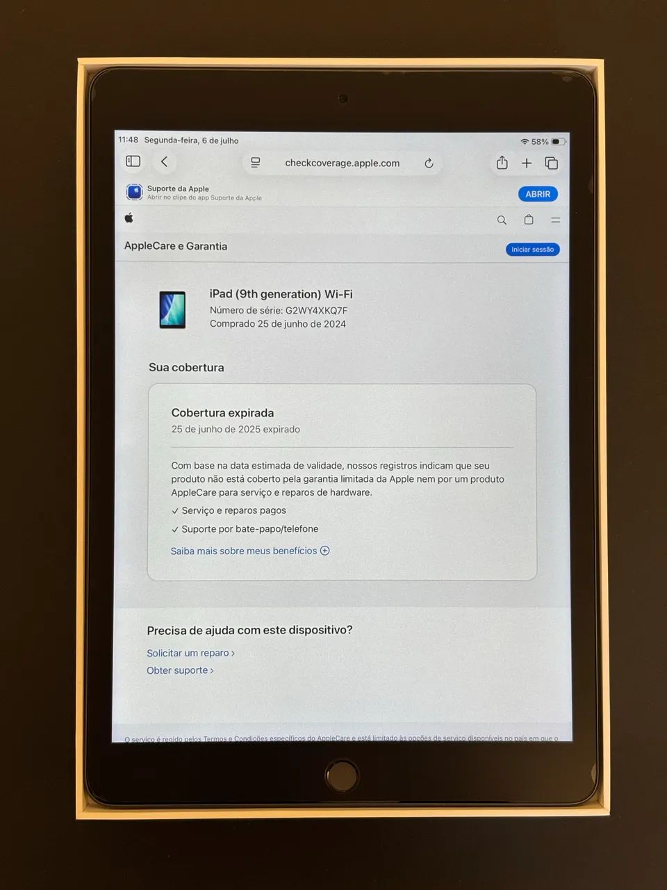 Ipad 9ª geração 68gb - Foto 2
