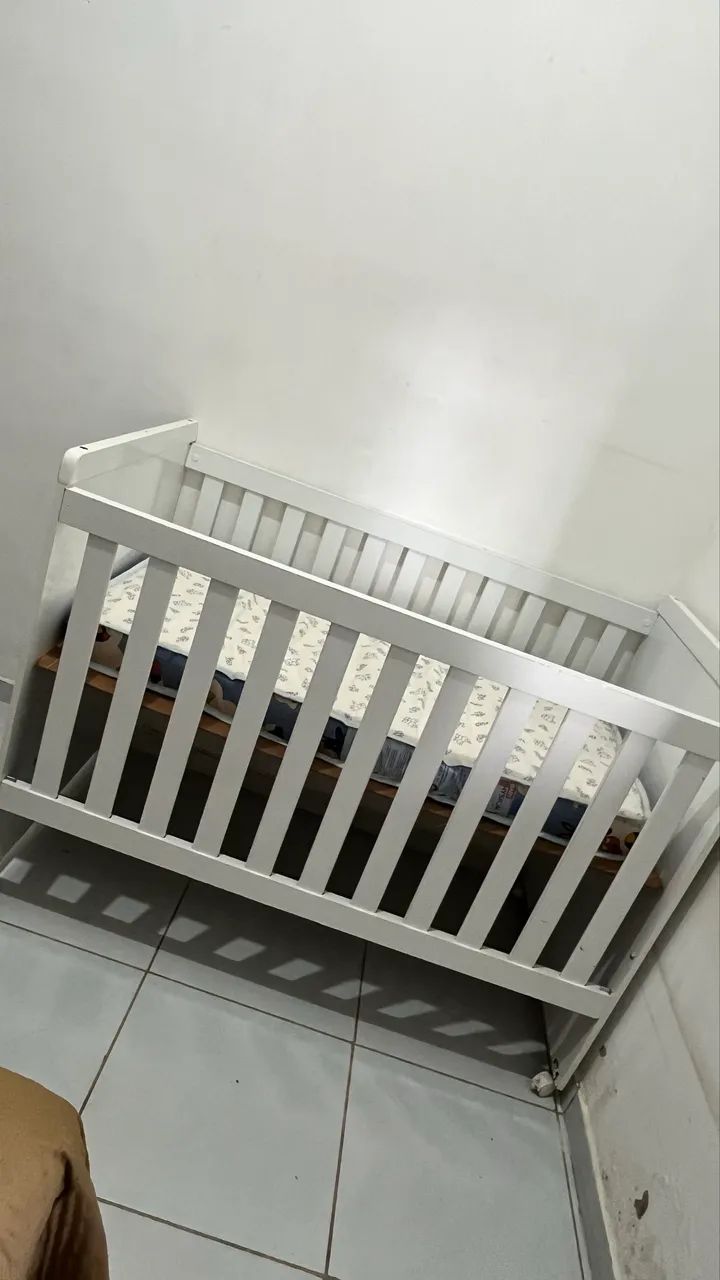 Berço 3 em 1 com colchão  - Foto 4