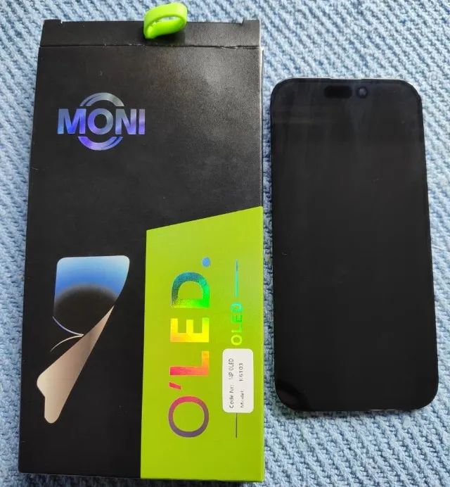 Tela Frontal Display Compatível iPhone 14 Pro Oled Top Ci Cor preto - Foto 2