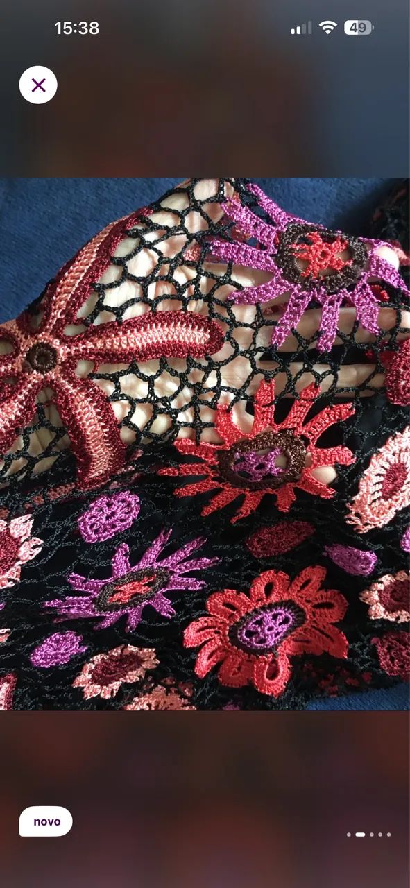 Vestido Crochê feito a mão  - Foto 4