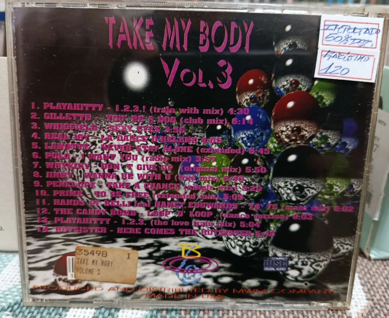 CD Raríssimo! Take My Body Vol. 3 IMPORTADO! Pela metade do preço!  - Foto 2