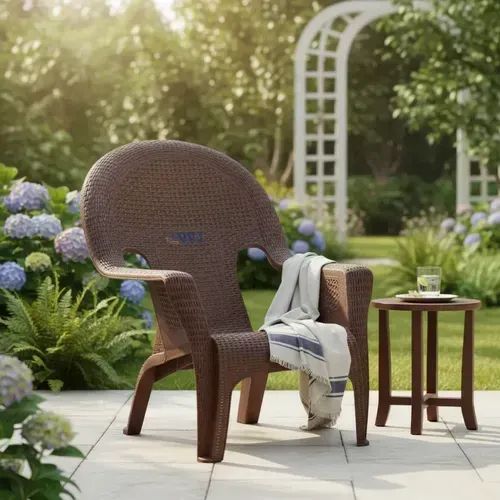 POLTRONA RATTAN VARANDA JARDIM PISCINA AREA DE LAZER