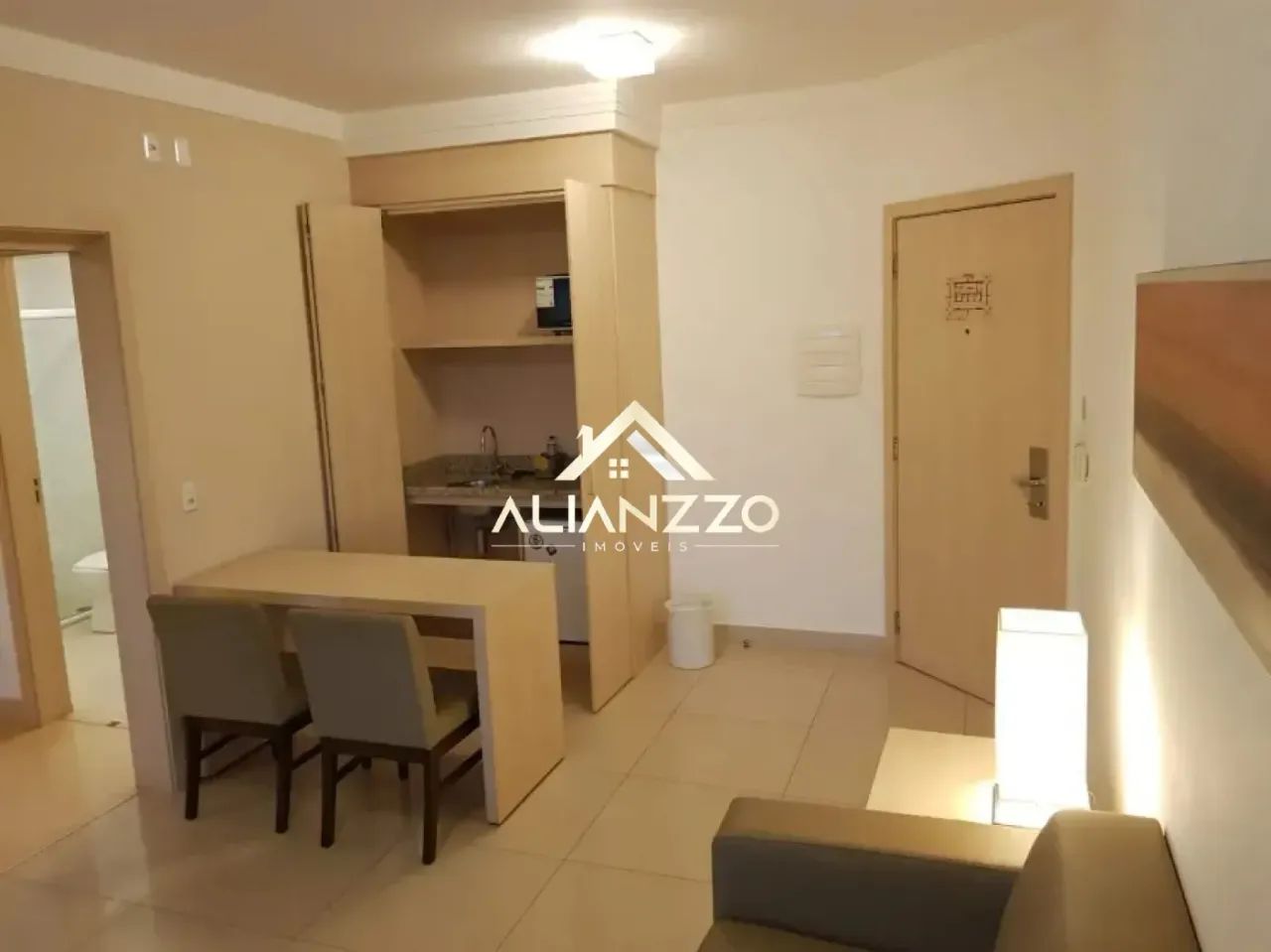 Flat mobiliado para locação no Ribeirânia - Ribeirão Preto/SP, Alianzzo Imóveis. - Foto 5
