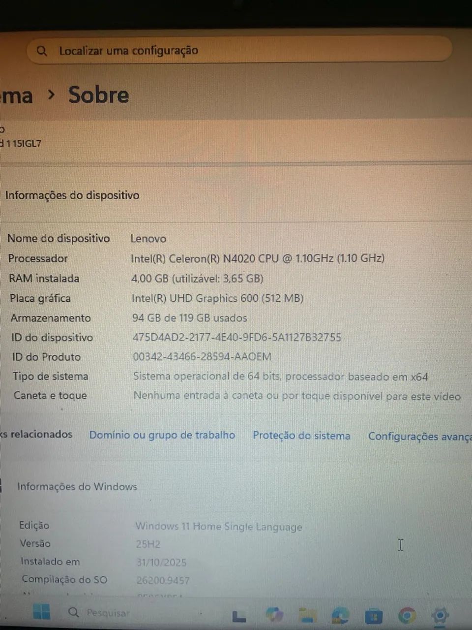 Notebook Lenovo IdeaPad 1 15IGL7 - Foto 5