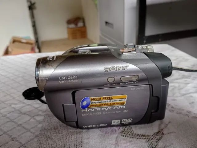 Filmadora Sony Handycam Dcr-dvd305 + microfone  Sony ECM-L100 - Foto 4