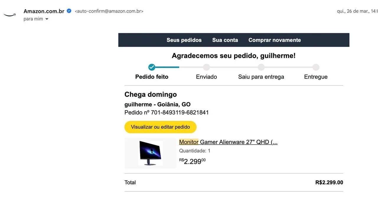 Monitor Alienware 27? - 2k 180hz - Foto 4