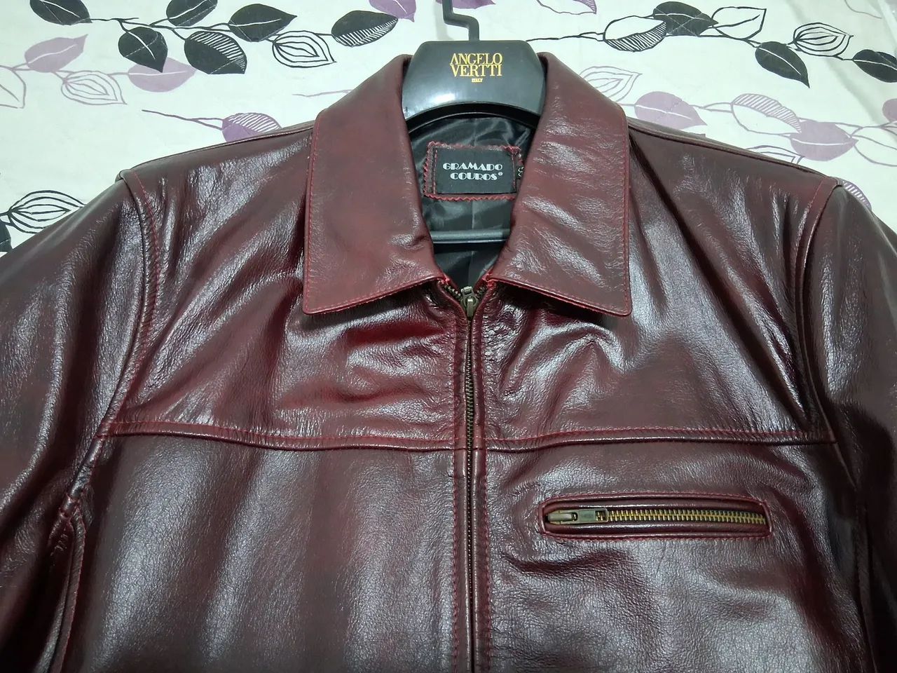 Casaco de Couro Legítimo - XXL (veste 52 a 54) - Foto 3