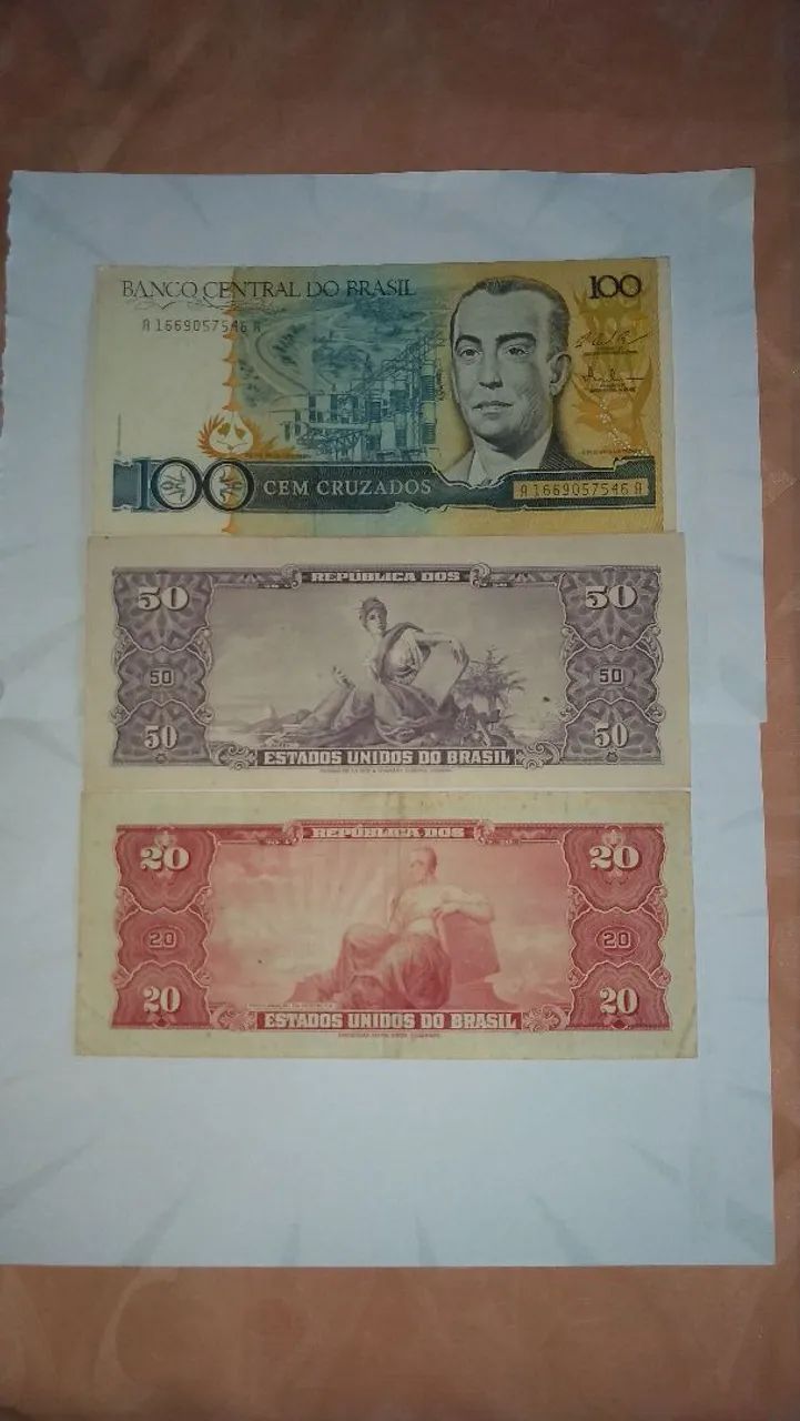 Lote de 3 cédulas antigas 