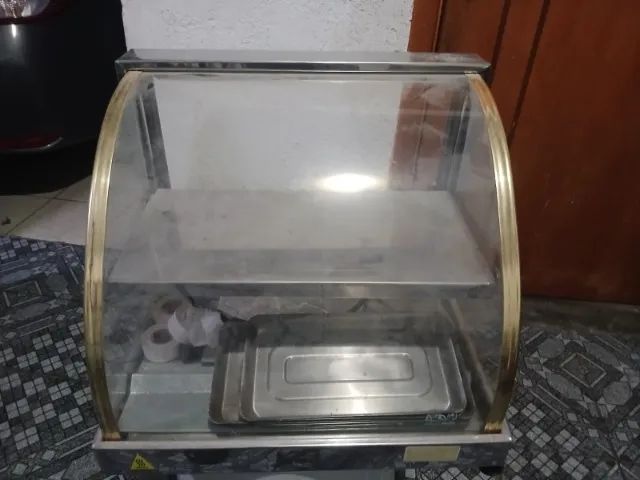 Estufa Expositora Aquecida para Salgados em Aço Inox