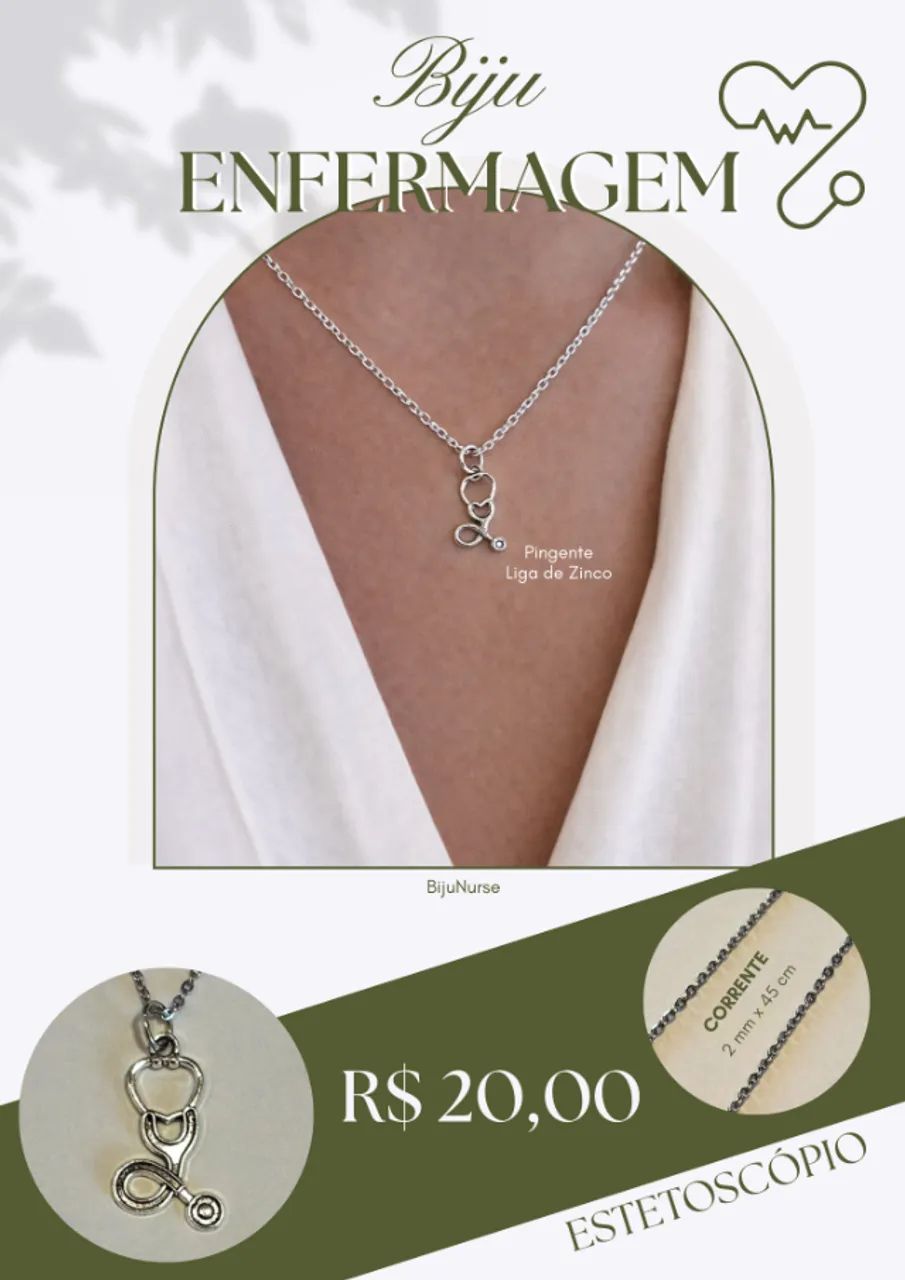 BIJUTERIA ENFERMAGEM - Foto 2