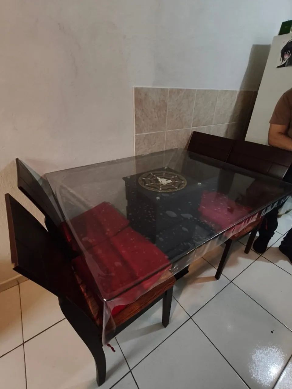 Mesa de Jantar com Tampão de vidro Temperado - Foto 4