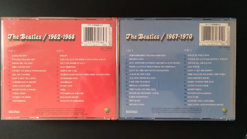 CD The Beatles Box 1962-1966 e 1967-1970 excelente estado - Foto 2