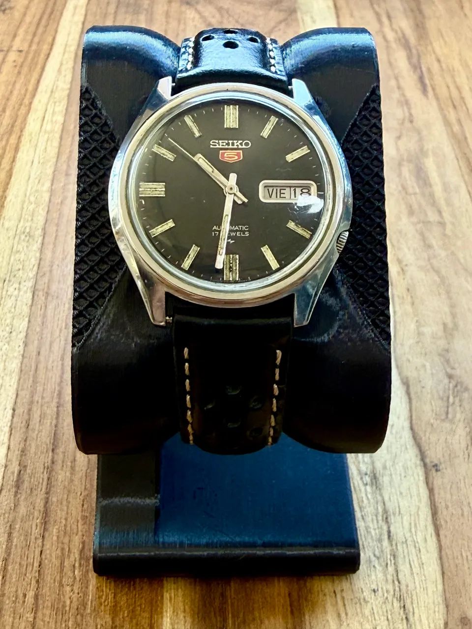 Relógio Seiko 5 Black Dial * - 1988