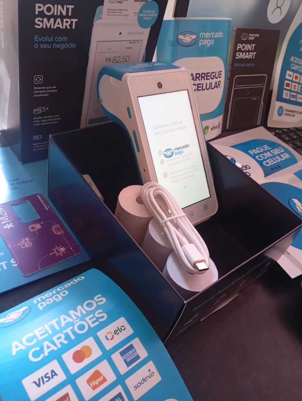 Maquininha de Cartão Mercado Pago Smart Digital Nova  - Foto 4