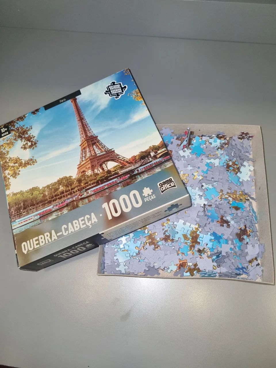Quebra-Cabeça 1000 Peças - Paris (Torre Eiffel) - Foto 2